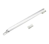 NiuLumea Simple Pneumatic for Door Closer Buffer Silent Automatic Closing, Adjustable Speed, 90-110 Hold Open, Wood and Aluminum Doors, 15-30kg, Silver