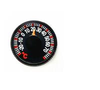 NiuLumea Small for Round Thermometer 27mm for Dial Type Temperature Gauge, -20 to 70 Measuring for Range, 2 Accuracy, Bimetal Thermocouple Type, Black