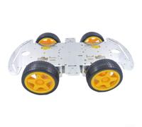NiuLumea Smart Robot Building Kit 4 Wheel Metal Chassis with Gear Motors for STEM Education Coding Projects Teens(A)