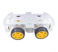 NiuLumea Smart Robot Building Kit 4 Wheel Metal Chassis with Gear Motors for STEM Education Coding Projects Teens(B)