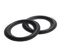 NiuLumea Speaker Foam Surround Repair Kit 2Pcs 4 5 6.5 8 10 12 Inch Woofer for Replacement Black(3inch)