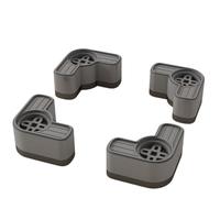 NiuLumea Stable Washing Machine Anti-Slip and Shockproof Feet, 17 x 14 x 10.5 cm, PC Material, Gray/White, for Most Standard Washers and Dryers