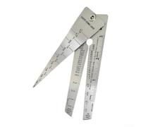 NiuLumea Stainless Steel Folding Ruler 126mm Precision Measuring Tool for Carpentry DIY - Compact Pocket Metric Rule Silver