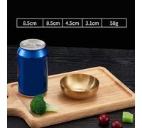 NiuLumea Stainless Steel Serving Dishes for Dipping Sauce, Snacks, Kimchi - Condiment Tray with Deep Design, Dishwasher Safe, Stackable - Silver/Gold/Rose Gold