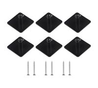 NiuLumea Stand Mixer Attachment Holder 6 Pack, for Beater for Flat Beater Dough Hook Wire Whip, Black ABS Storage Kitchen