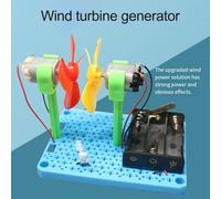 NiuLumea STEM Wind Turbine Kit for, Educational Science Experiment Set with Luminous Charging, for Plastic Renewable Energy Learning Toy for Children