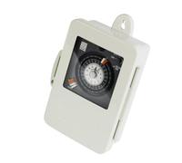 NiuLumea TB330 30A 250VAC for Black Mechanical DIN Rail Timer Switch, Programmable 24-Hour Cycle with 100-Hour Reserve Time