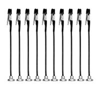 NiuLumea Third Hand Soldering Helper with Magnetic Base, 10 Pack Flexible Gooseneck for Alligator Clips Circuit Board Repair, DIY Crafts and Model Building