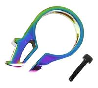 NiuLumea Thumb Shifter Clamp for Ring 22.2mm Handlebar, Aluminum Alloy with Stainless Steel Screw, for for SRAM X7X9X0XXXO1XX1, BlackRedColorful, 44 x 27 x 12 for mm, 8 g