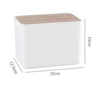NiuLumea Tissue Box with Flip Top Bathroom, Living Room, Office & Restaurant, Plastic Storage Dispenser Tissues and Wet Wipes, 1-Pack