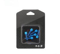 NiuLumea Titanium Coated Steel Bicycle Stem Bolts M5x18mm, 6Pcs Set for Handlebar Stem Fastening, Hardware Replacement for Bike Components(Screws Blue)