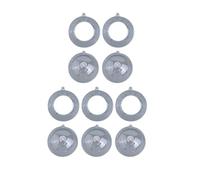 NiuLumea Transparent Acrylic Fillable Ornaments 10pcs Clear Open Balls 8cm 10cm 12cm DIY Crafts Holiday Party Home Decor