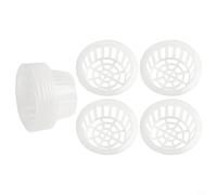 NiuLumea Transparent Plastic Mesh Pot Net Baskets Systems, Reusable Root Support Growing Vegetables, Fruits and Flowers(for a6 10pcs)