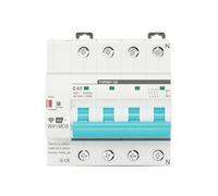 NiuLumea Tuya Circuit Breaker, 4P 100A 400V DIN Rail Mount, Remote Control & Timer via App, OverloadShort-CircuitOvervoltage for Protection, Home, Factory, Farm (Blue+Gray)