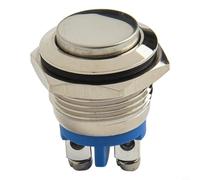 NiuLumea Waterproof 16mm Metal Push Button Switch Momentary On Off IP66 IK09 Vandal Brass Head Car Outdoor Use(3-6V)