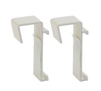 NiuLumea White No Drill Roller Blind Brackets Double Clip Holder Sash for Door Window Frames 17mm Quick Slide in Assembly