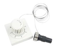 NiuLumea White Radiator Thermostat Head with 2000mm Remote Sensor, M30x15 Compatible Valve Controller Precise Heat Control