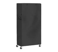 NiuLumea Wire Shelf Cover for Standing Storage Units, 420D Heavy Duty Waterproof Dustproof Oxford Fabric, 92x46x183cm, Black with Zipper Access and Side Pockets
