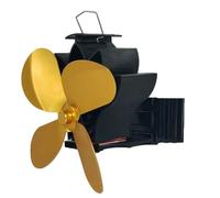 NiuLumea Wood Stove Fan, Heat Powered Fireplace Fan with Quiet Operation Below 25 dB, Anodized Aluminum Construction High Temperature Resistance, Built-in Thermal for Protection up to 350