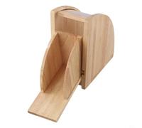 NiuLumea Wooden Coffee Filter Holder, Scalloped Storage Box for Home Baristas Using Pour Over Brewing Methods