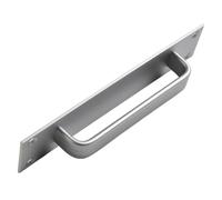 NiuLumea Wooden for Door Balcony Sliding Barn for Door Wardrobe Handle Kitchen Cupboard Pull Knob, Aluminum Alloy, 20x4cm, Black