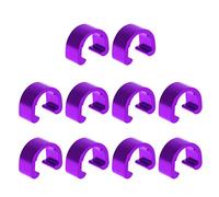 niumanery 10pcs Bike Bicycle Cycle MTB C-Clips Buckle Hose Brake Gear Cable Housing Guide Purple