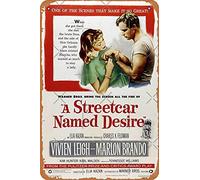 NIUMOWANG Metal Sign - A Streetcar Named Desire Tin Poster 12 X 8 Inches