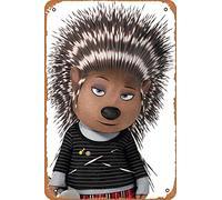 NIUMOWANG Metal Sign - Ash Sing Movie Character Tin Poster 12 X 8 Inches
