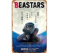 NIUMOWANG Metal Sign - Beastars Poster Movie Anime Manga Cover Art Tin Poster 12 X 8 Inches
