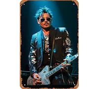 NIUMOWANG Metal Sign - Johnny Depp Tin Poster 12 X 8 Inches