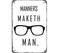 NIUMOWANG Metal Sign - Kingsman: Manners Maketh Man. Tin Poster 12 X 8 Inches