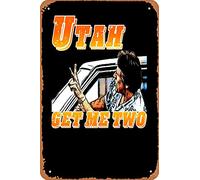 NIUMOWANG Metal Sign - Utah, get me Two Tin Wall Art Poster 12 X 8 Inches