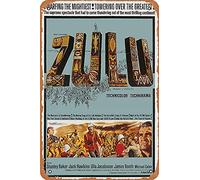NIUMOWANG Metal Sign - Zulu Movie Poster. Tin Poster 12 X 8 Inches