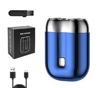 Niuners Shaver, Niuners Razor New Model Mini Dual-Head Electric Shaver, Portable Waterproof Compact Razors (Blue)