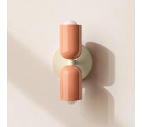 niuniaj Wall Light,E27 Indoor Wall Lamp,Up and Down Wall Sconce Lights,Modern Wall Lamps for Bedroom,Living Room,Bedside,Hallway,and Staircase,Pink(Without Bulb)