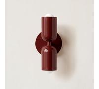 niuniaj Wall Light,E27 Indoor Wall Sconce Lights,Up and Down Wall Lamp,Modern Wall Lighting fixtures for Bedroom,Living Room,Bedside,Hallway,and Staircase,Burgundy(Without Bulb)