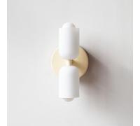 niuniaj Wall Light,E27 Indoor Wall Sconce Lights,Up and Down Wall Lamp,Modern Wall Lighting fixtures for Bedroom,Living Room,Bedside,Hallway,and Staircase,White(Without Bulb)