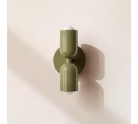 niuniaj Wall Light,E27 Indoor Wall Sconce Lights,Up and Down Wall Lamp,Modern Wall Lighting fixtures for Bedroom,Living Room,Bedside,Hallway,and Staircase,Green(Without Bulb)