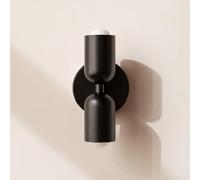 niuniaj Wall Light,E27 Indoor Wall Sconce Lights,Up and Down Wall Lamp,Modern Wall Lighting fixtures for Bedroom,Living Room,Bedside,Hallway,and Staircase,Black(Without Bulb)