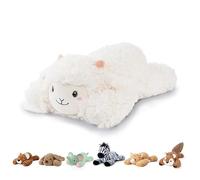 Niuniu Daddy 20" | 3.3 Pound Sheep Weighted Stuffed Animals, Large White Goat Pillowfort Stuffed Lap Animal Toys for Kids Adults, Big Plush Body Pillow for Gifts Birthday Christmas Holiday
