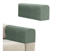Niuoppy 2Pcs Armchair Covers Protectors Slipcover, Sofa Arm Covers Anti-Slip, Arm Rest Covers Thickened for Sofa Chair Protector Couches Recliner (Fresh Green)