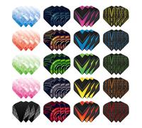 Niuoppy 60PCS Dart Flights, Standard Dart Flight Durable, Darts Flight for Dart Games(20 kinds x 3pcs) (C1)