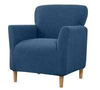 Niuoppy Armchair Covers Banquet Slipcovers, Stretch Arm Chair Covers, Single Armchair Slipcovers Anti-slip, Thicked Armchair Cover for 1 Seat Sofa Armchair Protector (Blue)