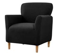 Niuoppy Armchair Covers Banquet Slipcovers, Stretch Arm Chair Covers, Single Armchair Slipcovers Anti-slip, Thicked Armchair Cover for 1 Seat Sofa Armchair Protector (Black)
