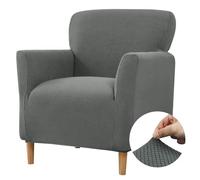 Niuoppy Armchair Covers Slipcovers Banquet, Stretch Sofa Arm Covers, Arm Rest Covers Anti-slip, Thicked Arm Chair Slipcover for Sofa Armchair Protector (Dark Grey)