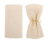 Niuoppy Cloth Napkin Set of 6, Soft Gauze Cotton Napkins, 18.1" x 18.1" Cotton Napkin, Reusable Napkins, Cloth Napkins for Wedding, Dinner, Party, Daily Use (Light Brown)