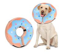 Niuoppy Inflatable Collar for Dogs & Cats - Protective Recovery Collar Prevents Licking, Biting - Pattern L