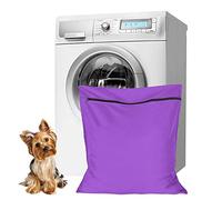Niuoppy Pet Laundry Bag for Washing Machine, 70 x 65cm Pet Laundry Bags, Pet Wash Bag for Dogs Cats Rabbits (Purple, 70 x 65cm)