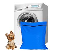 Niuoppy Pet Laundry Bag for Washing Machine, 70 x 65cm Pet Laundry Bags, Pet Wash Bag for Dogs Cats Rabbits (Blue, 70 x 65cm)