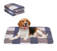 Niuoppy Waterproof Dog Mat, 2 Pack Washable Puppy Pads, 90x70CM Training Pads, Reusable Pet Mat for Dogs, Cats, Travel Rabbits